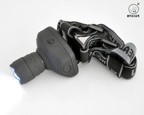 High intensity light focusing high power single 1LED ear ear picking headlamp outdoor camping hat light send battery