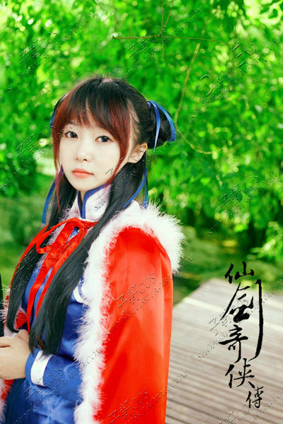 COSPLAY Anime Costume Legend of Sword and Fairy - Zhao Linger Blue Cloak of the Holy Spirit
