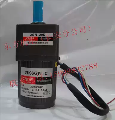 Hongkong oriental CNDF gear reduction motor Fixed speed motor 2IK6GN-C 2GN-20K