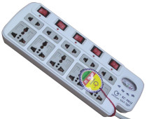 Independent switch wiring board Plug-in row plug-in board connector board Five button ten plug-in position with voltage meter universal converter