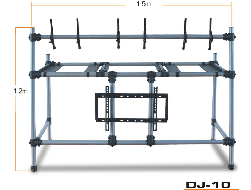 DJ-10 Exit Professional DJ Stage bracket Mixer Shelf Dancing hall DJ special frame metal light frame versatile