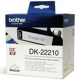 Brother QL-570 Series непрерывная метка лента DK-22210 (белый фон черный) 29 мм*30,48M