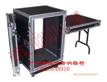 16U Two-door shockproof box with computer table working frame shockproof power amplifier case shockproof sound cabinet