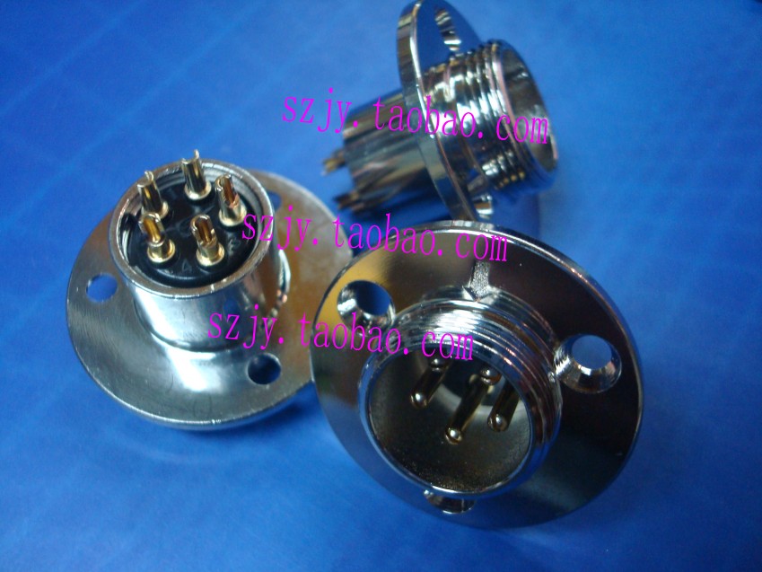 5-core 5-pin 18mm Flanged aviation socket Electrical batch special connector Aviation connector 5-core aviation connector