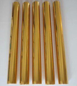 Imported electrochemical aluminum hot gold paper bags shoes clothing stamping gold paper printed gold and silver