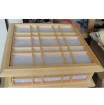 He room ceiling lamp and chamber ceiling lamp lattice door solid wood barrier pine tatami door barrier paper punching Diamond rave praise