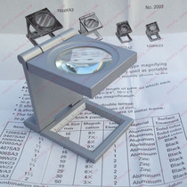 Japan original imported PEAK magnifying glass 1 inch 1006SA0 three folding mirror folding one inch