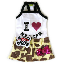 BAO WEN series rhinestone suspender skirt pet dress dog skirt dog dress