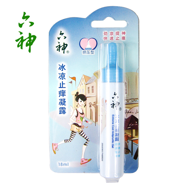 六神冰凉止痒凝露18ml 清凉油清新 提神 醒脑 止痒 蚊虫叮咬驱蚊