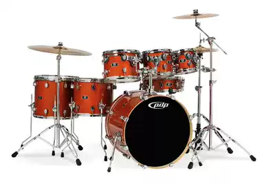PDP-X7 Full maple high-gloss paint drum set Orange flash 8 colors optional Excellent piano line