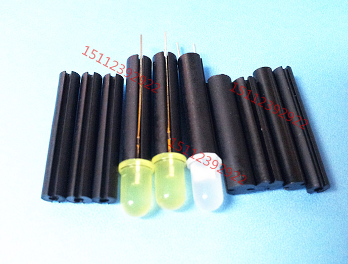 3MM 5MM LED spacer column double pit solid two-legged lamp post pad height column round body F3 F5*3 5