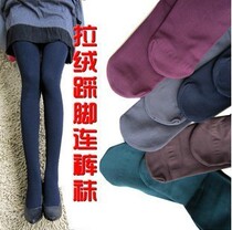 Fashion 100 Hitch Autumn Winter Thickening on foot trousers Warm Pull Suede Pantyhose Lavet Bottom Pants 113g