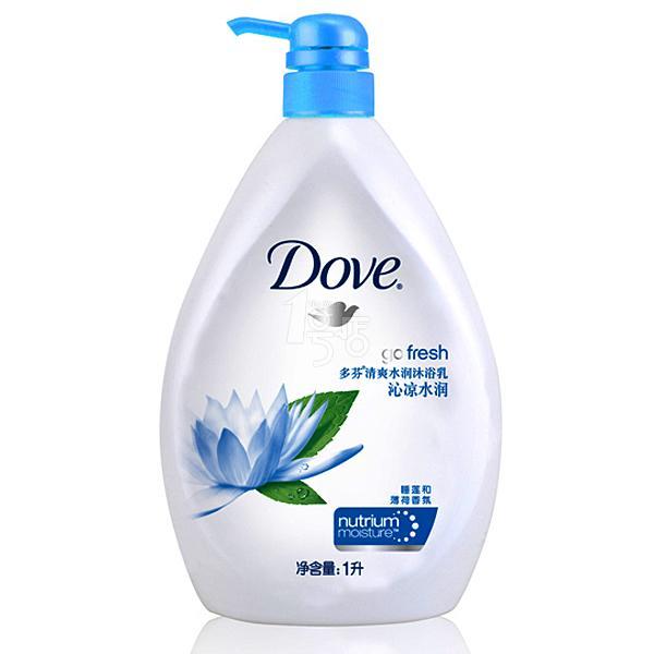 多芬沁凉水润沐浴乳1L 锁水保湿 天然滋养 天然植物精华 一号店