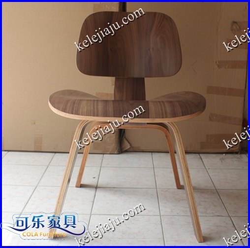 CL2002 Ames curved wood chair-high stool Walnut primary color acid branch color Ames DCW dining chair