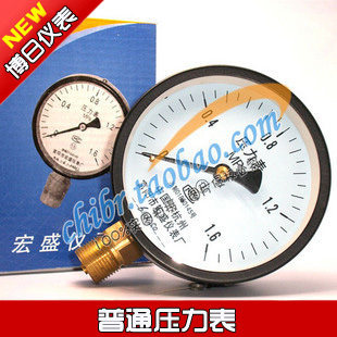 Y-100 radial pressure meter 0-1 6MPA 16 kg Pressure meter Water pressure meter Gas meter Fuyang Hongsheng
