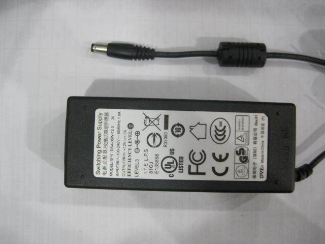 Input 100-240V original DVE Emperor Wen power adapter 12V 3A power adapter DSA-36W-12