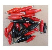 Electric repair special power hook alligator clip precision test clip wire clip test hook (red and black 1 each)