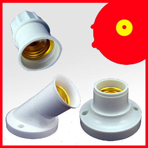 Batch round seat type inclined screw mouth suspension hanging wire type lamp holder base lamp accessories E27