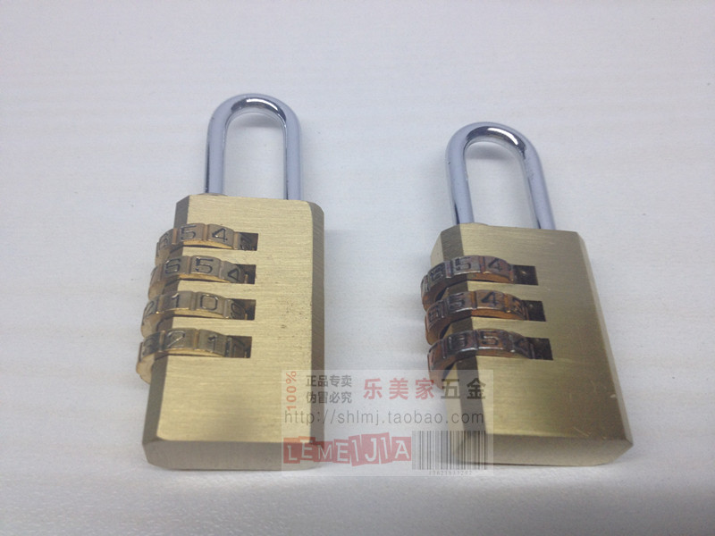 3 words 4 words copper password copper padlock luggage digital lock anti-theft tool blind code lock 3 digits Z010