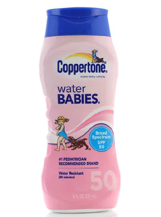 包邮 Coppertone水宝宝 水嫩防晒乳 防晒霜SPF50 防水237ml