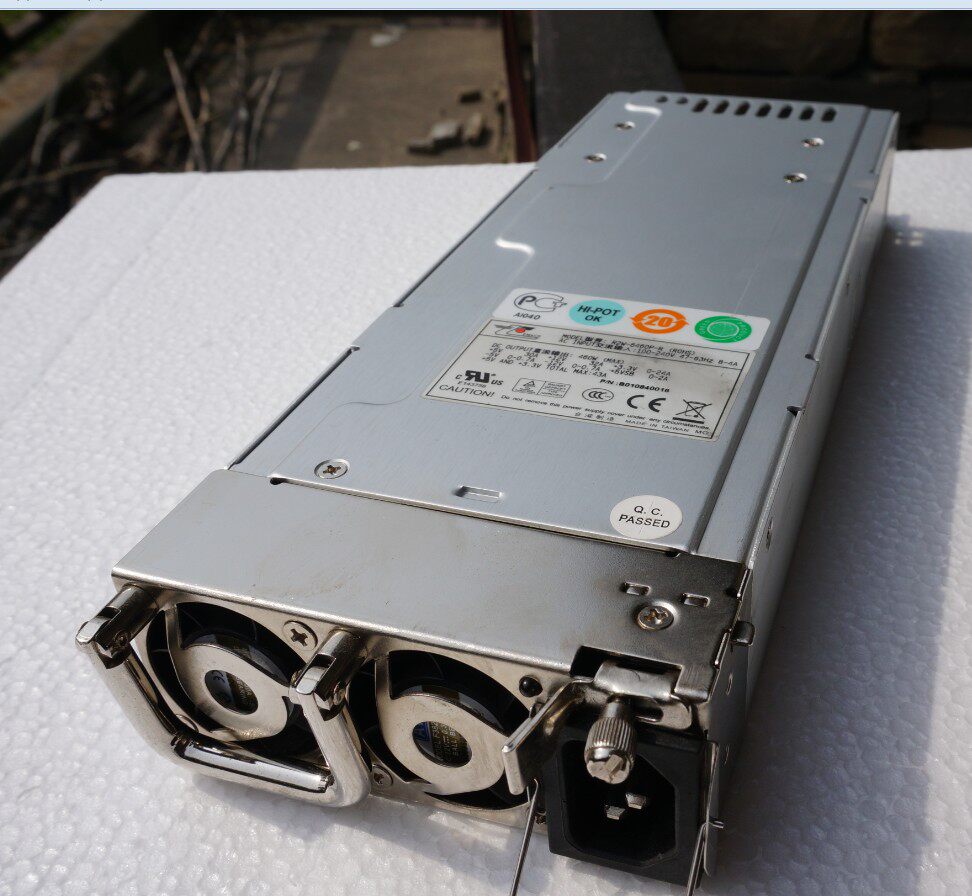 New giant 2U redundant power supply 460W R2W-6460P-R power supply cage plus two power supplies