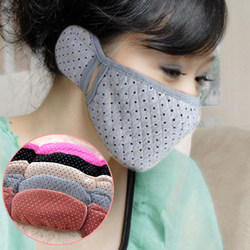 Free shipping on full orders Wholesale spring, autumn and winter outdoor cotton masks and earmuffs two-in-one thickened to keep warm, windproof and dustproof