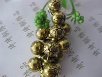Ethnic crafts pure brass flower button 8MM lotus button bracelet material DIY accessories cheongsam buckle