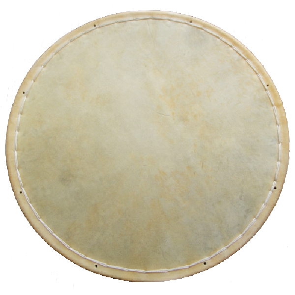Long drum treble with a long drum skin.