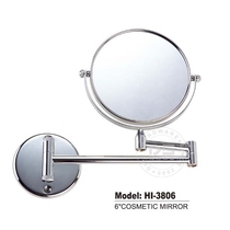 (Imperial hardware) pure copper bathroom mirror wall-mounted retractable bathroom mirror cosmetic mirror HI-3806