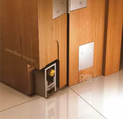 (Taiwan Wanlong) Indoor door bottom pressure strip space aluminum hidden automatic sealing strip WL98