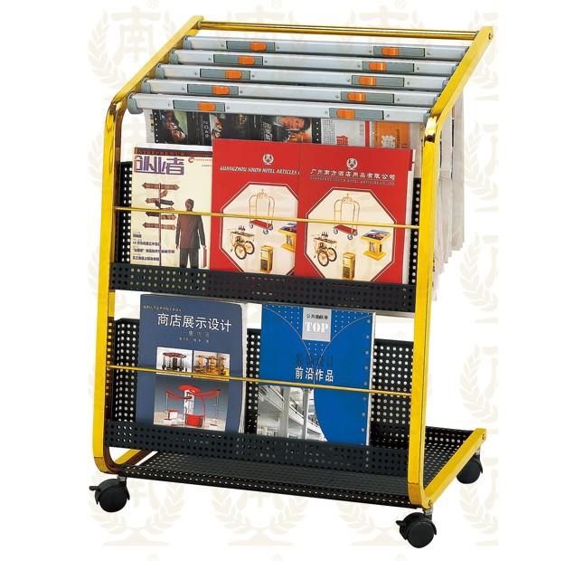 (South) J-38 black gold newspaper shelf book newspaper shelf press stand