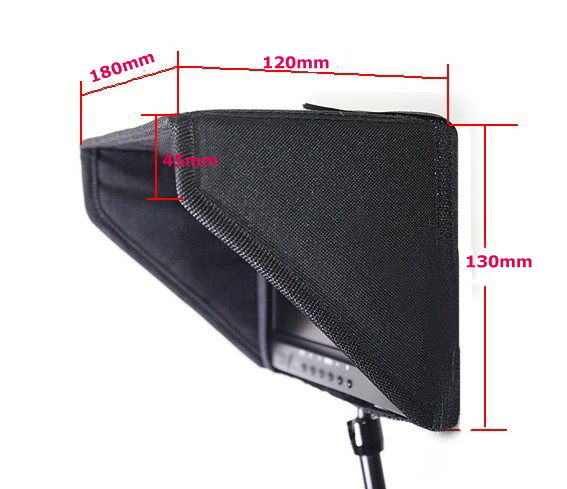 7 8" Monitor Hood Fpv Aerial Photography Display Fabric Dustproof Hood Tv Sunshade