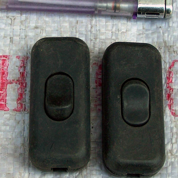 Bedside switch midway switch black