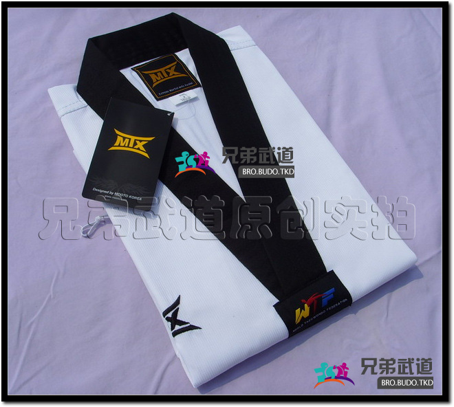 ★Korean original mooto sub-brand MTX children's taekwondo outfit adult striped taekwondo outfit