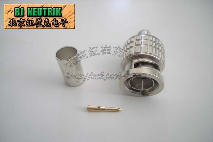 Canon-resistant BCP-B3F HD-SDI digital high-definition crimping BNC head applicable L-3CFB coaxial Q9 plug