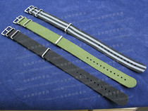 Nylon 4-ring strap green black gray 2 0 2 2cm luminox traser can be equipped with a single sale