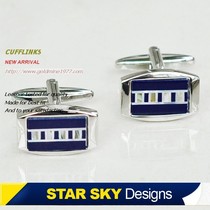 Star Korean version of mens shell cufflinks fashion sleeves French shirt buttons gift box XK1623 Blue