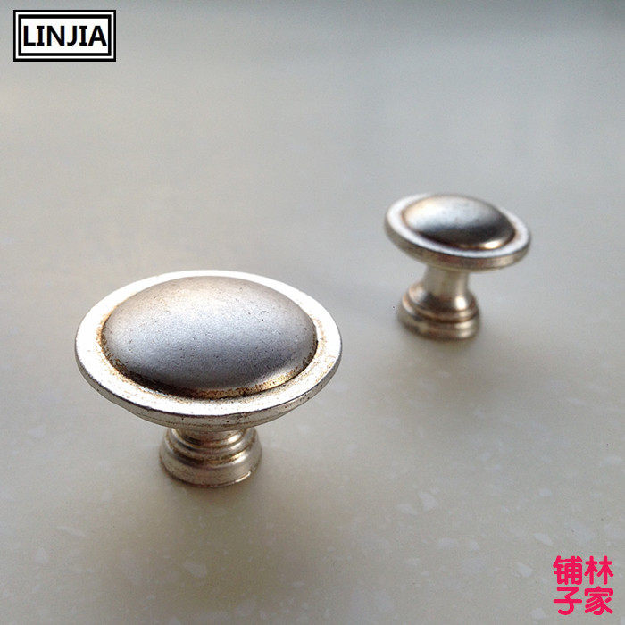 Ancient silver European-style imitation ancient retro wardrobe cabinet door drawer round handle with handle simple furniture and garden handle 1146