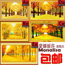 Precision printing Mona Lisa cross stitch specializes in living-room big new gold Mandy 3 Rich Edition 2 m