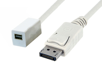  Displayport male to Mini Displayport female adapter cable DP male to MINI DP female