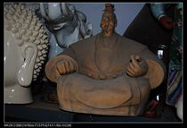 In the early days of Liberation sculpture porcelain factory porcelain da han tian zi Emperor