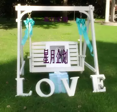 Exquisite pastoral wind swing rental swing-wedding arrangement props wedding arrangement props rental