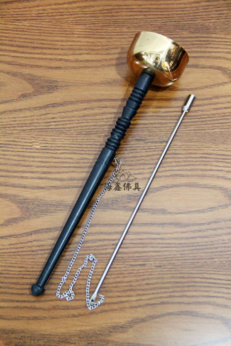  Daojiaist long handle bronze system for leading chime chime temple buddhist Buddhist percussion instrument percussion instrument