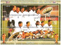 2002 South Korea-Japan World Cup Team USA to remember stamps