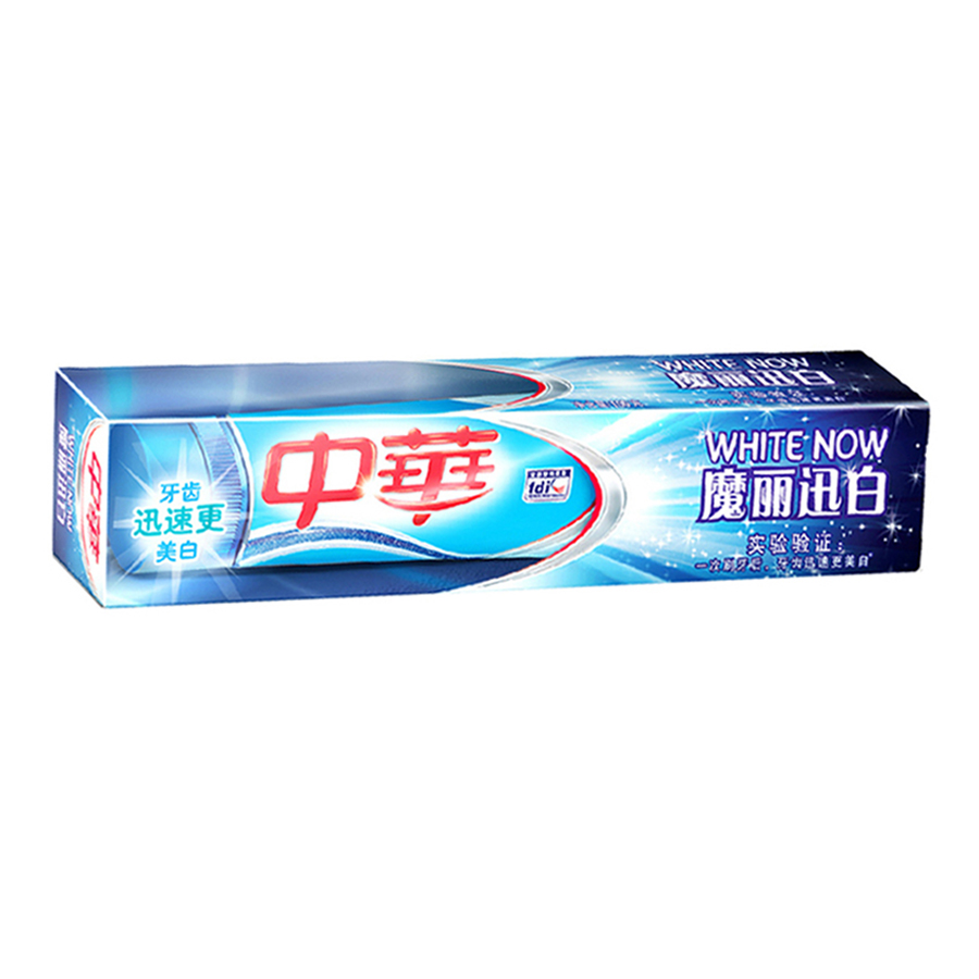 明星产品中华魔丽迅白酷爽薄荷味牙膏100g迅速美白牙齿