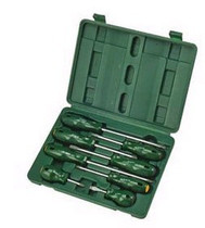 Shida Hardware 09306 Magnetic 8-piece set of Phillips screwdriver screwdriver screwdriver set