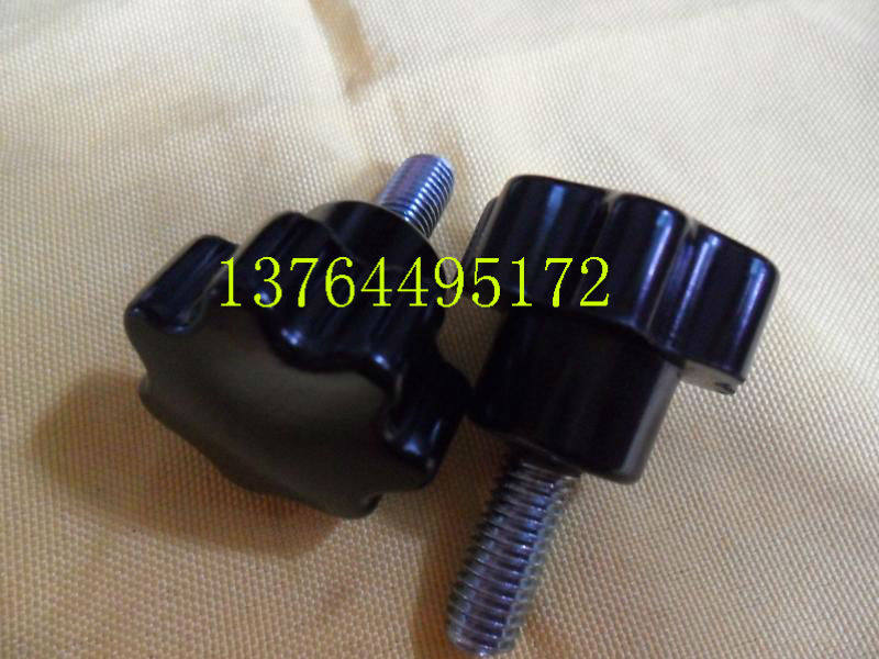 Current stock supply star handle 8 * 32 * 20 gummed wood screw rubber wood handle