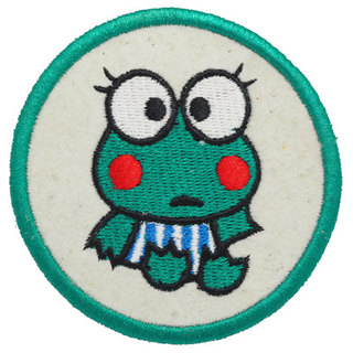 Embroidered micro-stamp, Little Frog medal, Velcro micro-stamp, Team morale stamp, Customized school badge embroidery