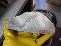 No. 6395 jade raw material Qinghai material Kunlun jade raw stone mountain stock grey white jade 0 58 kg 58 kg