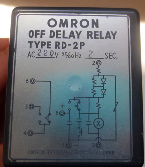 Original loaded OMRON motor start timelapse relay RD-2P AC220V 2S